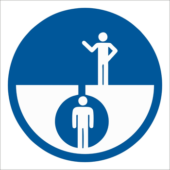 B116  Наблюдающий (200х200мм) - Знаки безопасности - Вспомогательные таблички - Магазин охраны труда ИЗО Стиль
